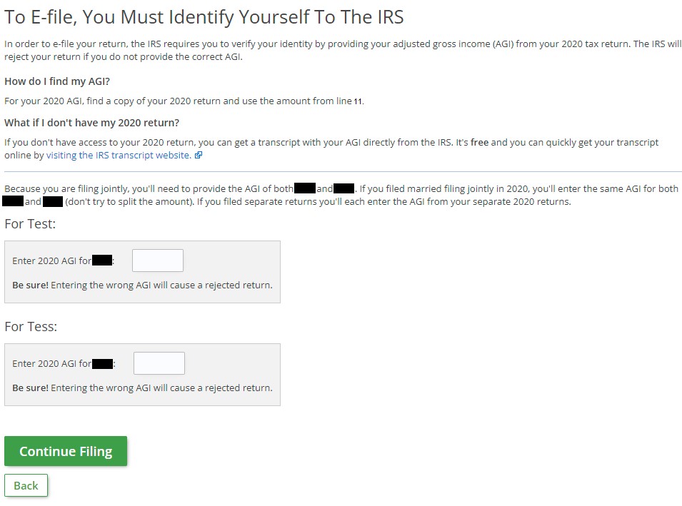 How to find my AGI from tax file